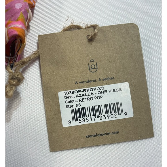 Stone Fox FP NWT Swim Rafa One Piece Azalea Size X-Small Retro Pop MSRP $200 - Picture 4 of 5